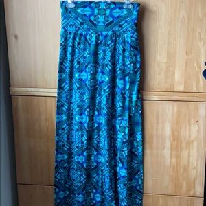 Mossimo blue maxi skirt